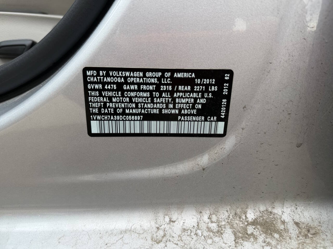 Used 2013 Volkswagen Passat 2.5 SEL Premium FWD image 40