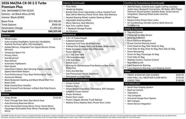 New 2026 MAZDA CX-30 2.5 Turbo w/ Premium Plus Pkg image 27