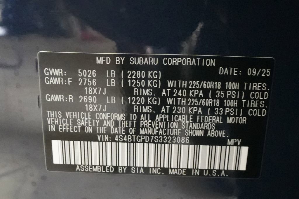 New 2025 Subaru Outback Touring XT image 45