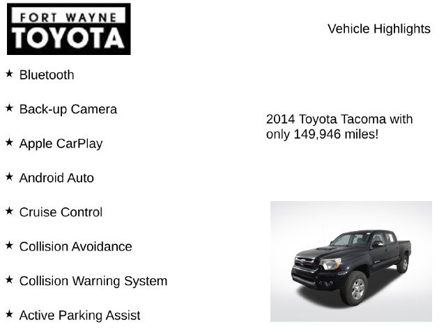 Used 2014 Toyota Tacoma 4x4 Double Cab w/ TRD Sport Package image 8