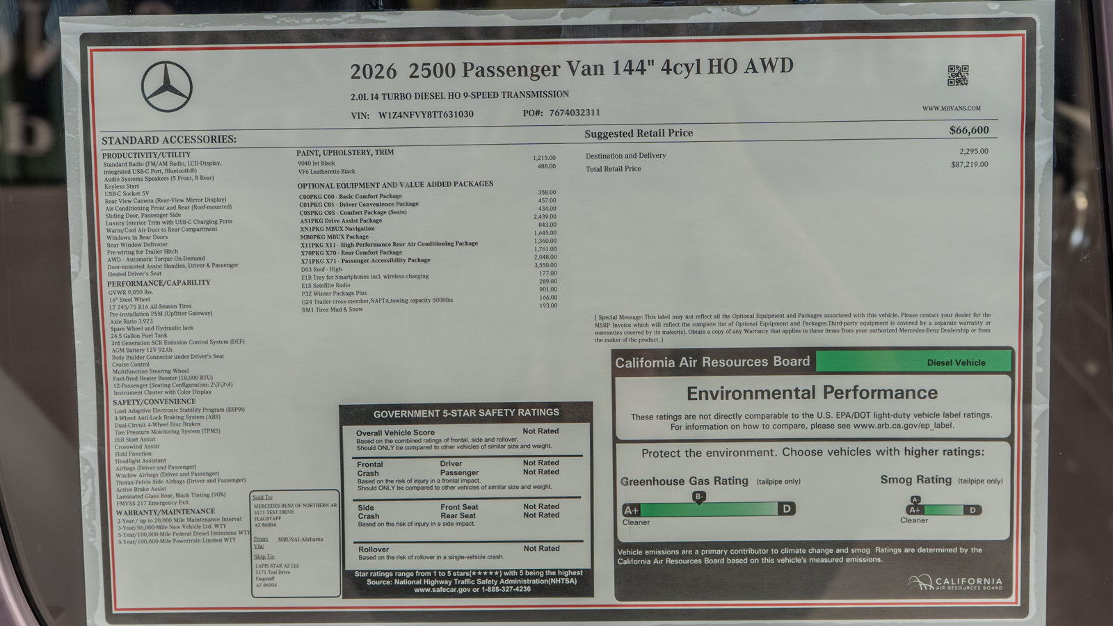 New 2026 Mercedes-Benz Sprinter 2500 image 37