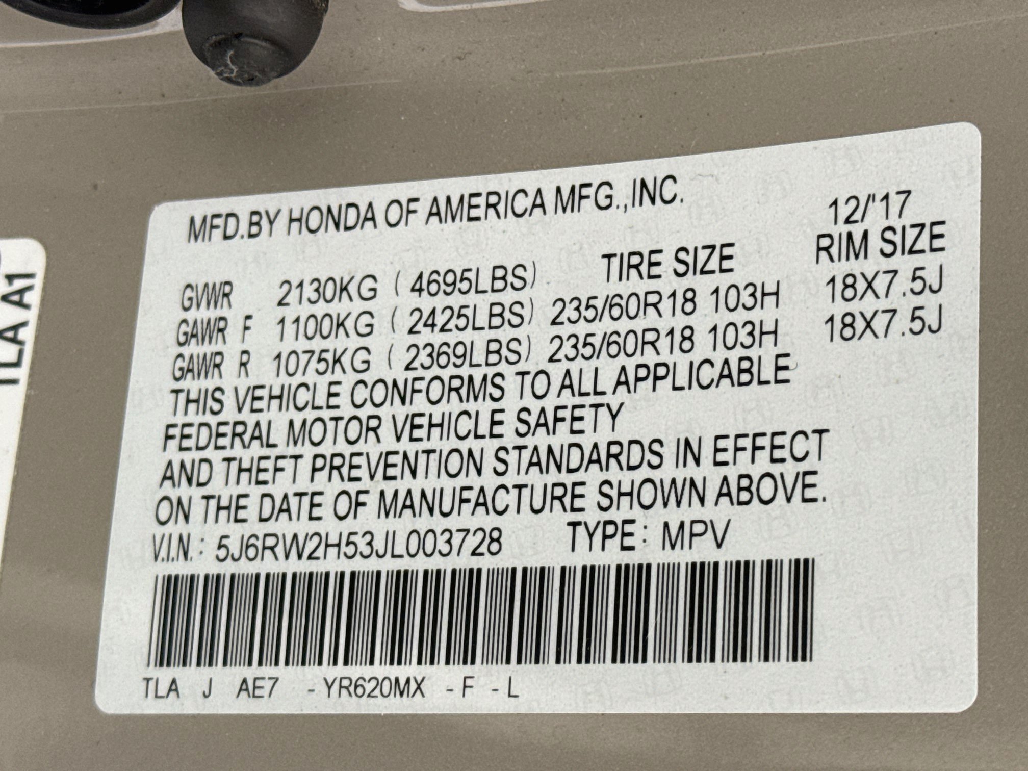 Certified 2018 Honda CR-V EX image 31
