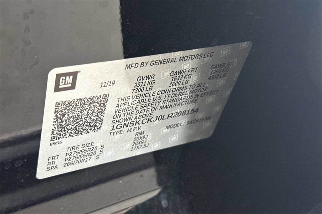 Used 2020 Chevrolet Tahoe Premier w/ Premier 6.2L Value Package image 33