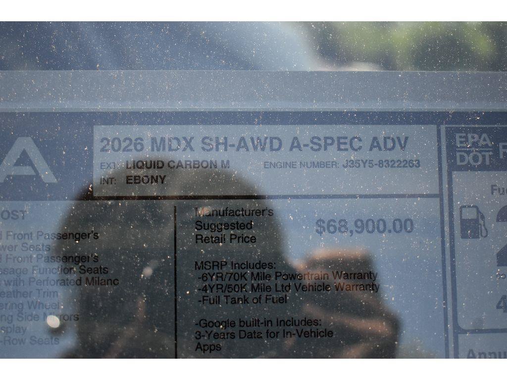 New 2026 Acura MDX A-Spec w/ Advance Package AWD/4WD image 38