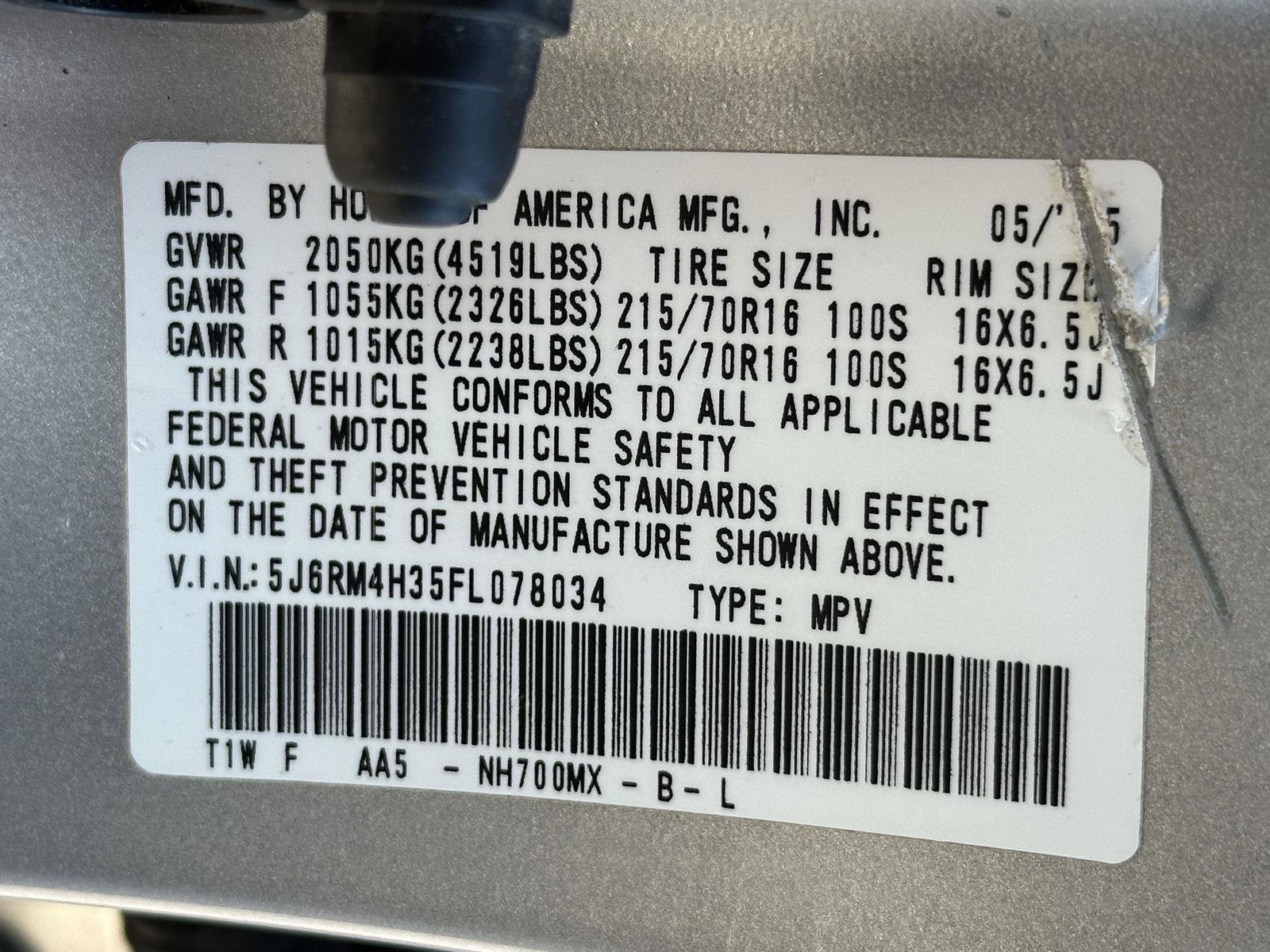 Used 2015 Honda CR-V LX image 15