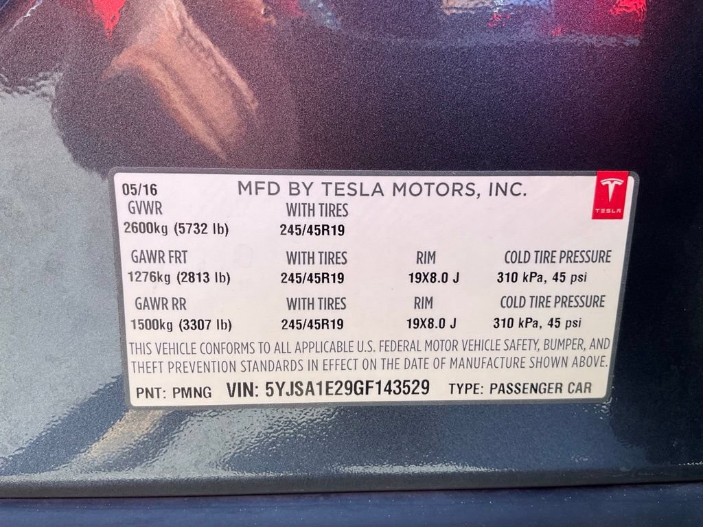 Used 2016 Tesla Model S 75D AWD/4WD image 27