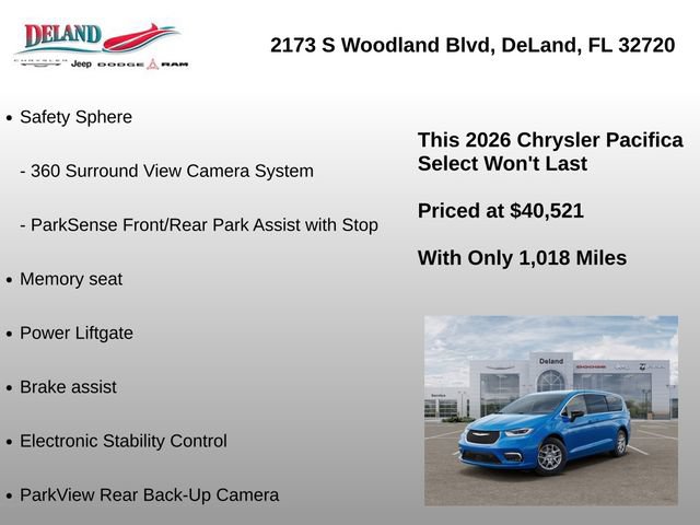 New 2026 Chrysler Pacifica Select FWD image 9