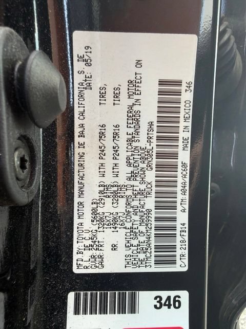 Used 2019 Toyota Tacoma SR w/ SR Convenience Package AWD/4WD image 16