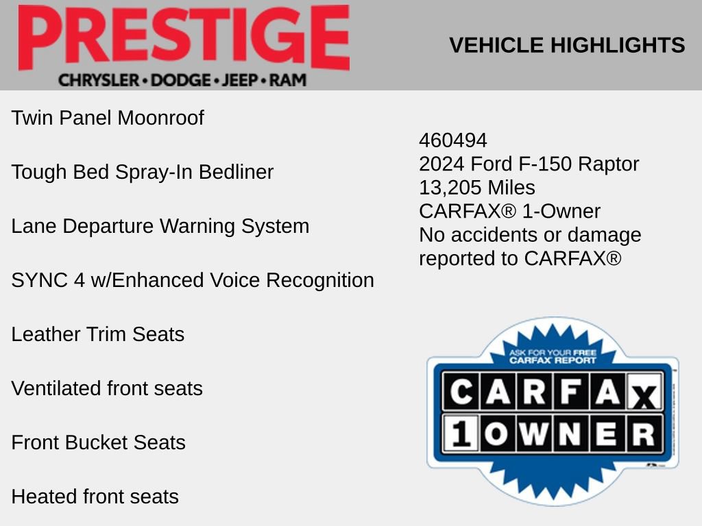 Used 2024 Ford F150 Raptor AWD/4WD image 4