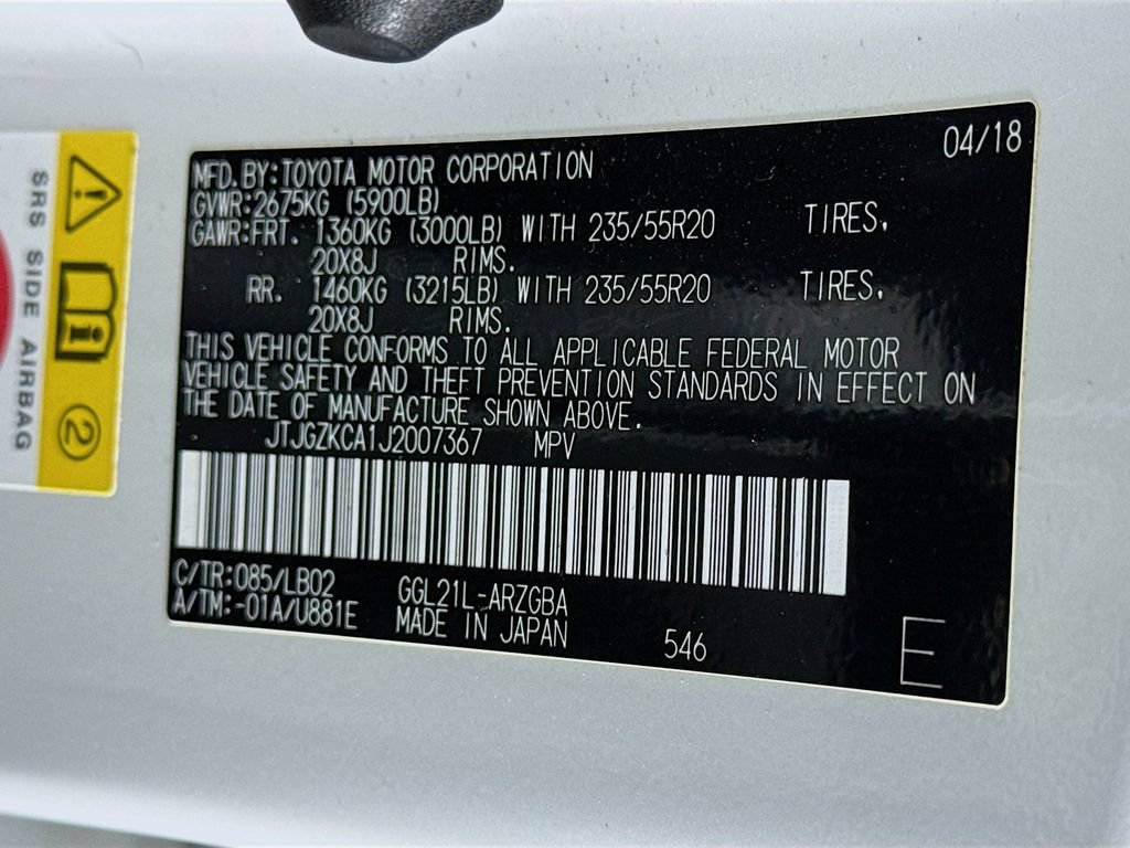 Used 2018 Lexus RX 350L FWD image 33