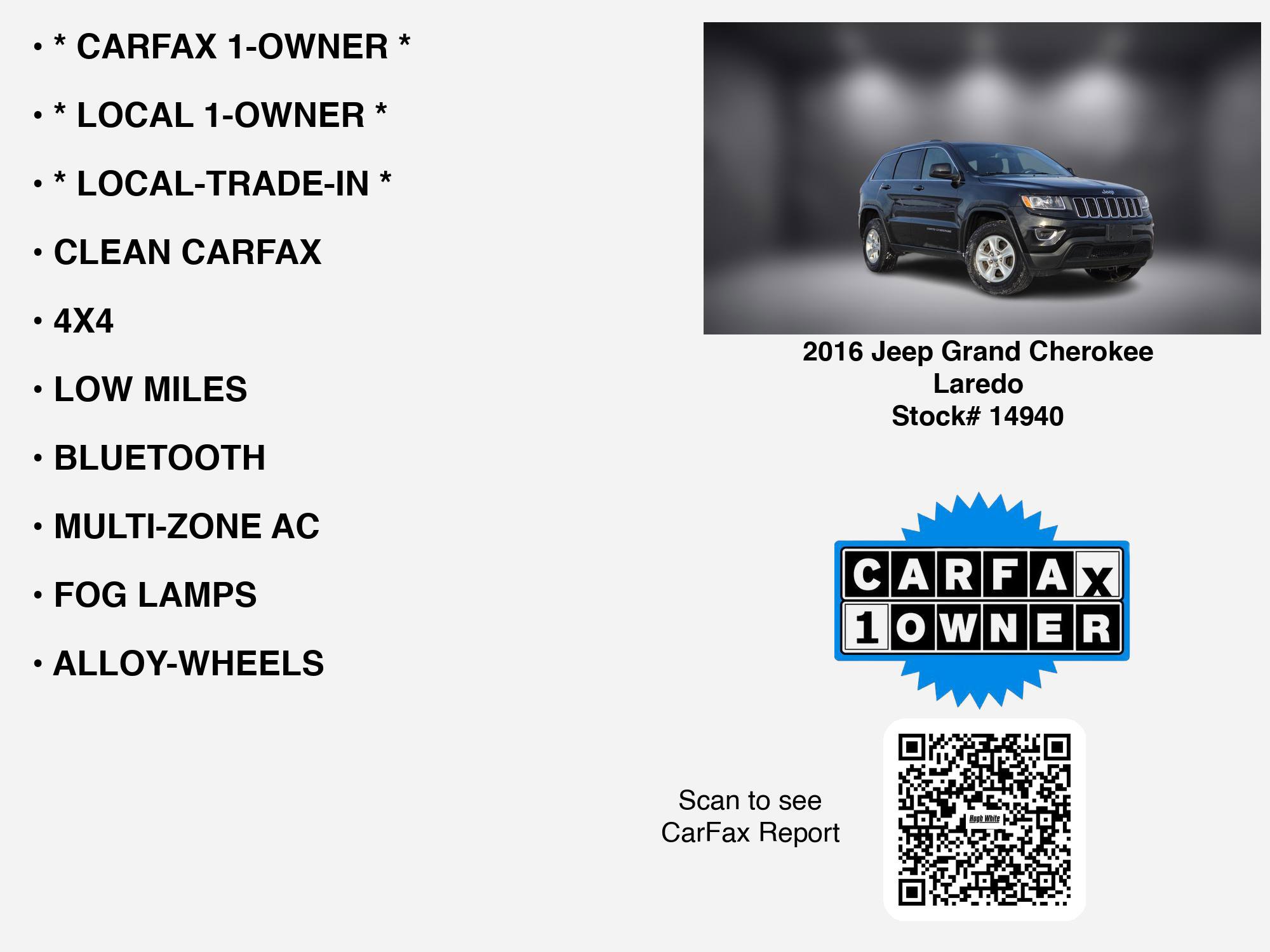 Used 2016 Jeep Grand Cherokee Laredo w/ Quick Order Package 23E image 7