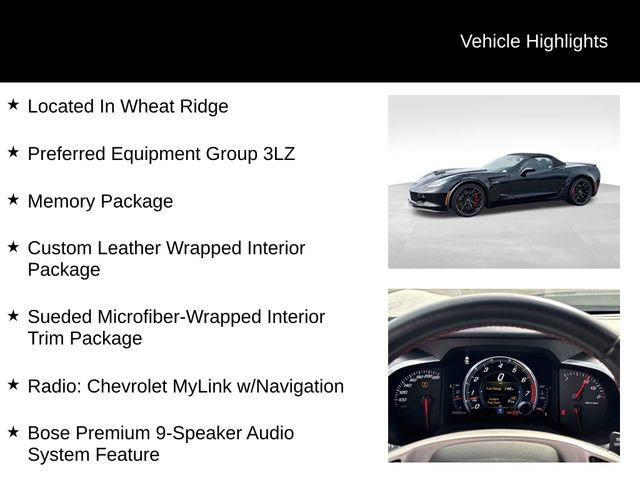 Used 2016 Chevrolet Corvette Z06 w/ 3LZ Preferred Equipment Group image 8