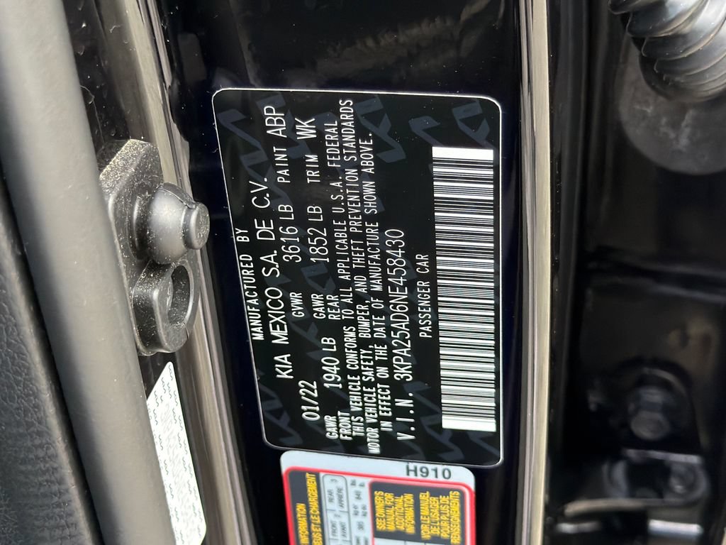 Certified 2022 Kia Rio S FWD image 30