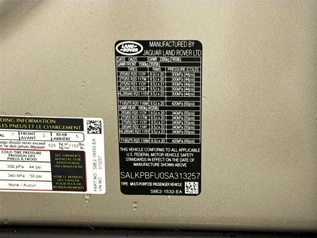 Used 2025 Land Rover Range Rover Long Wheelbase SE image 36