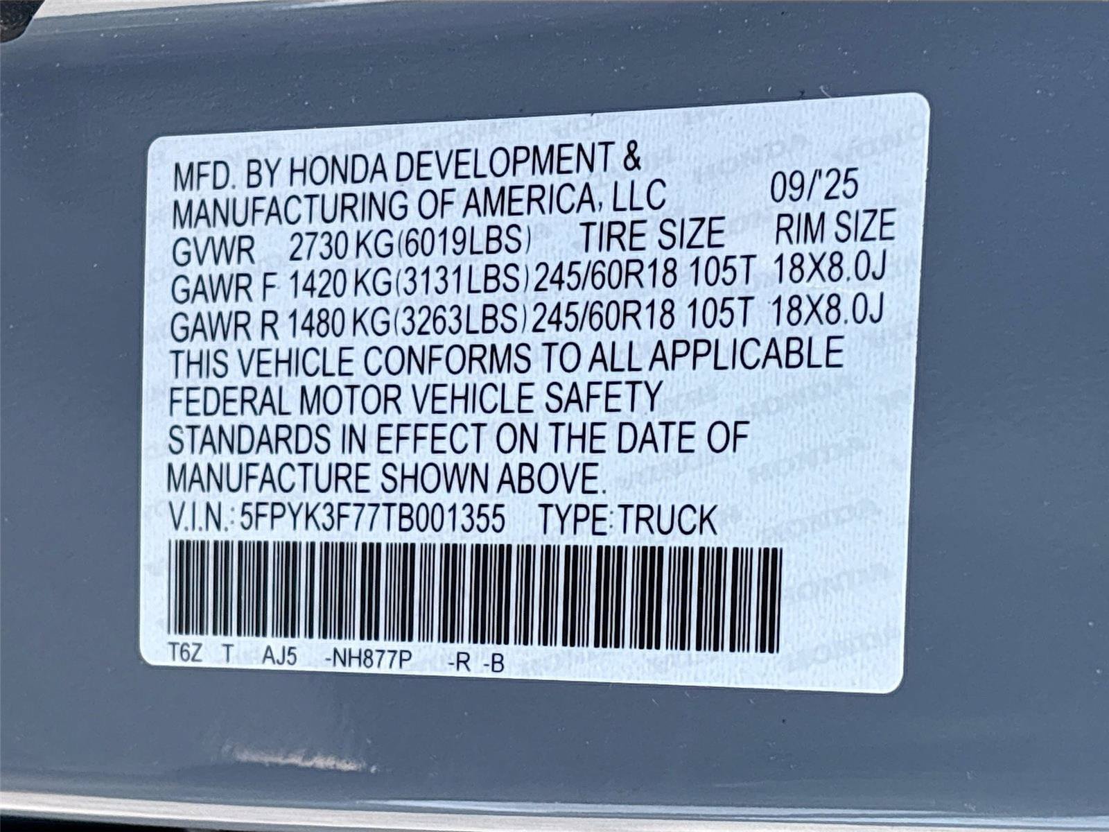 Used 2026 Honda Ridgeline TrailSport image 38