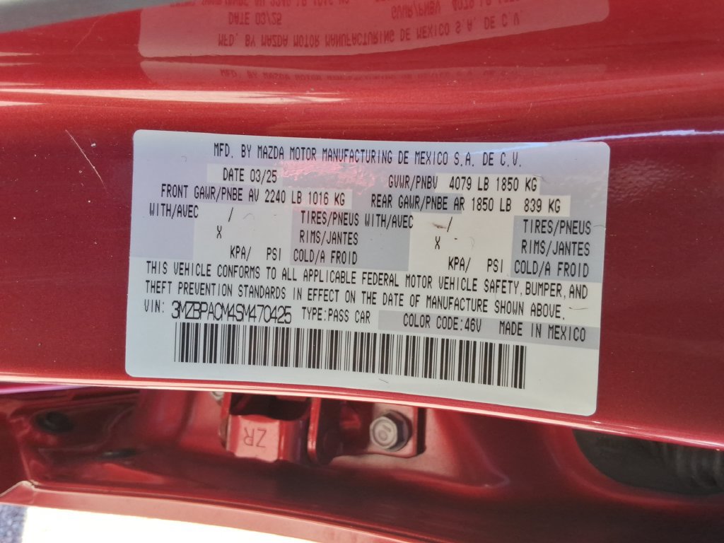 Used 2025 MAZDA MAZDA3 s FWD image 35