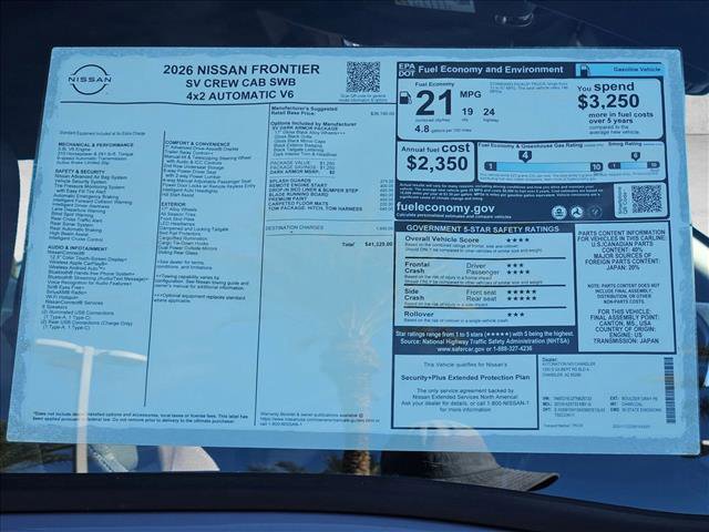 New 2026 Nissan Frontier SV image 15