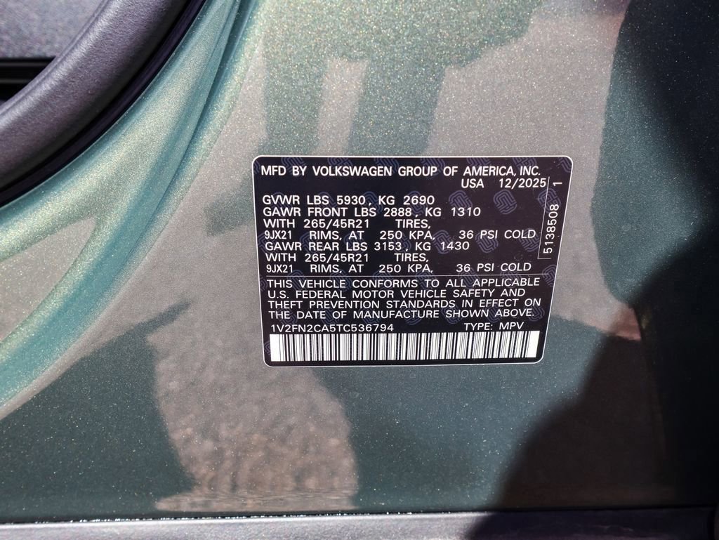 New 2026 Volkswagen Atlas SEL Premium R-Line image 34