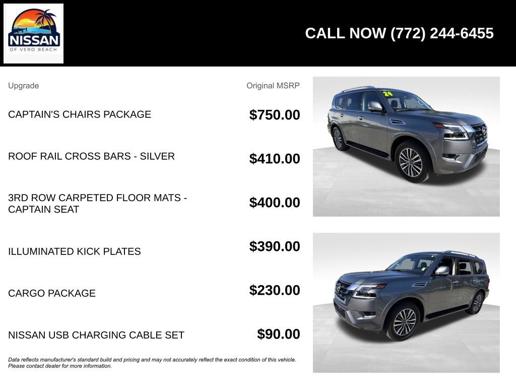 Used 2024 Nissan Armada SL w/ Captain's Chairs Package RWD image 6