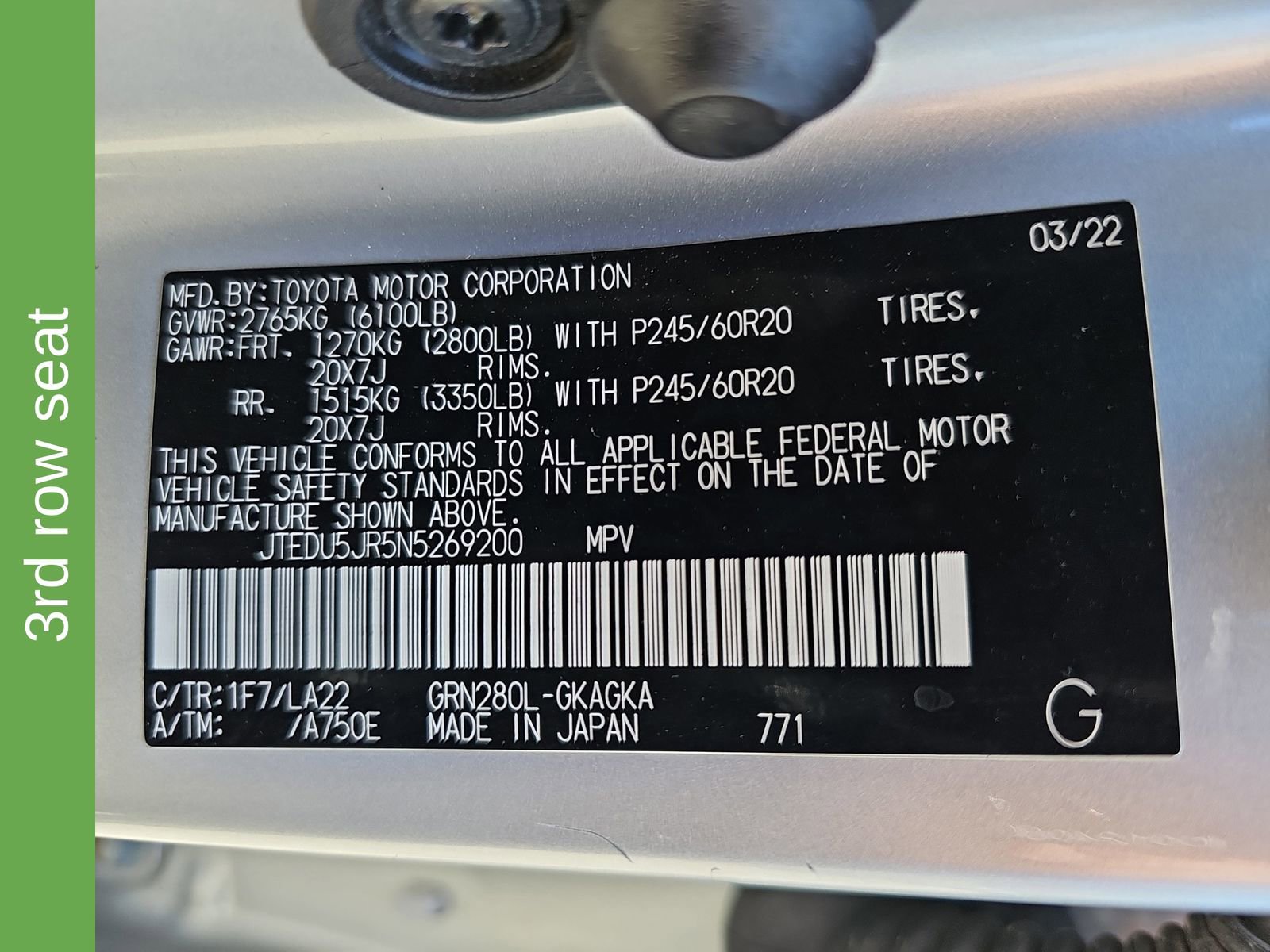 Used 2022 Toyota 4Runner Limited RWD image 46