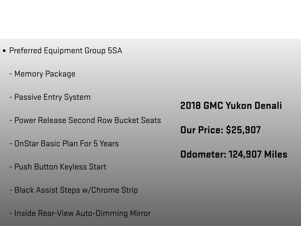 Used 2018 GMC Yukon Denali w/ Denali Ultimate Package AWD/4WD image 6