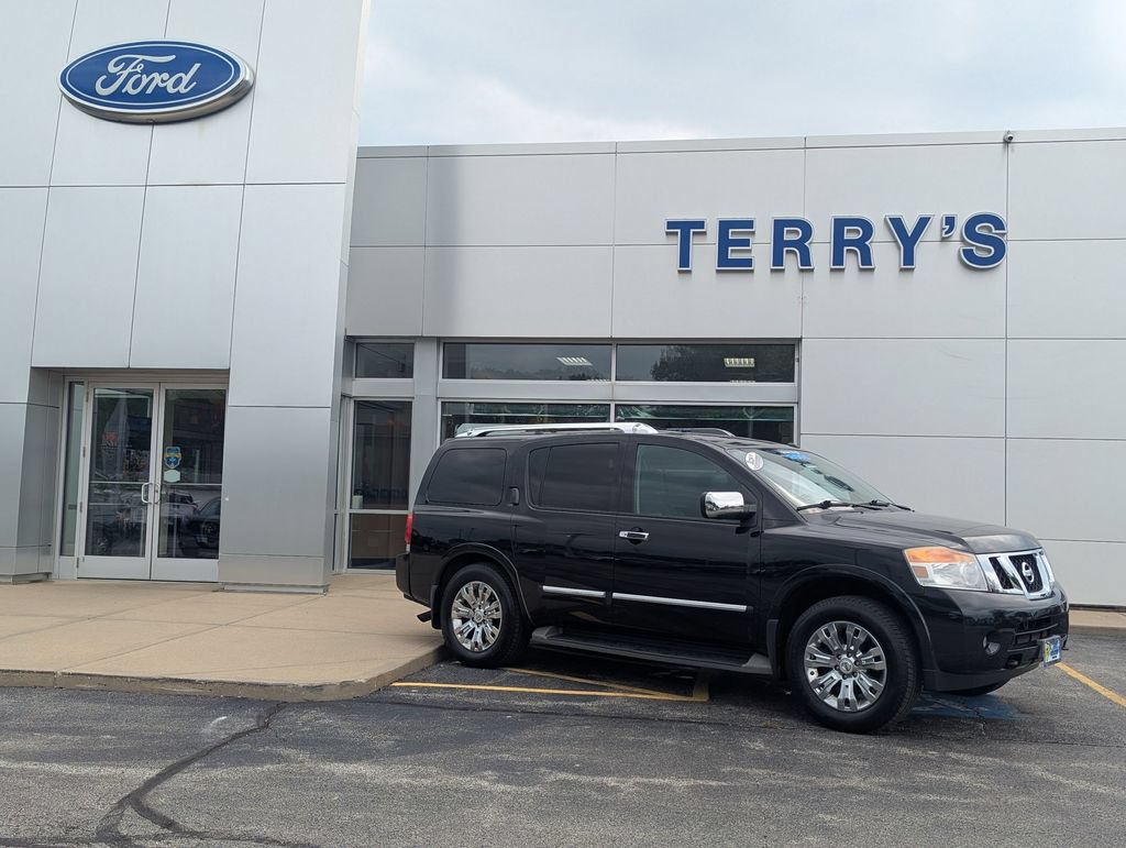 Used 2015 Nissan Armada Platinum w/ 2nd Row Captain Seat Package AWD/4WD image 1