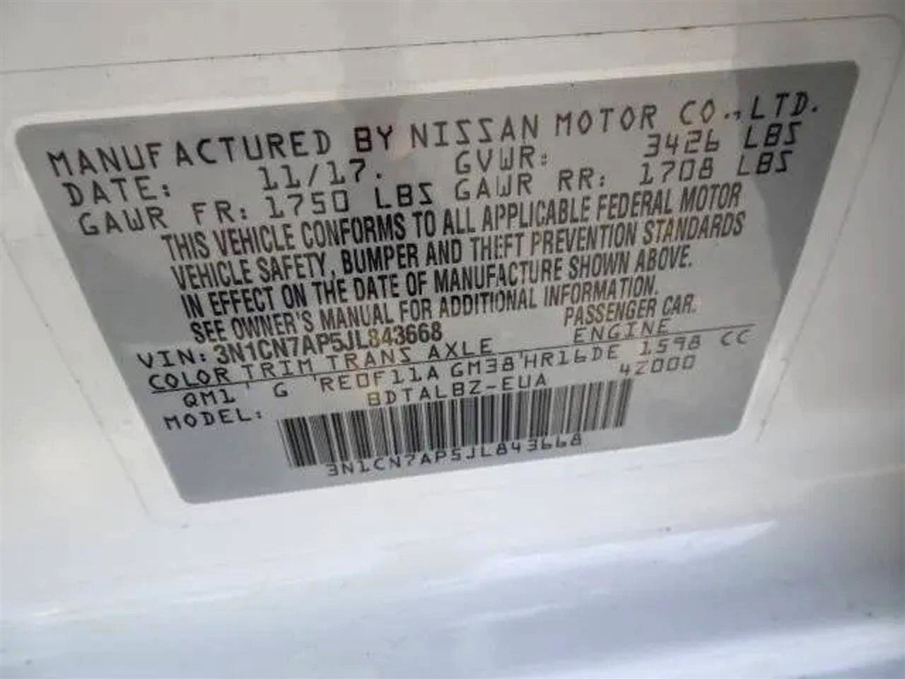 Used 2018 Nissan Versa SV image 33