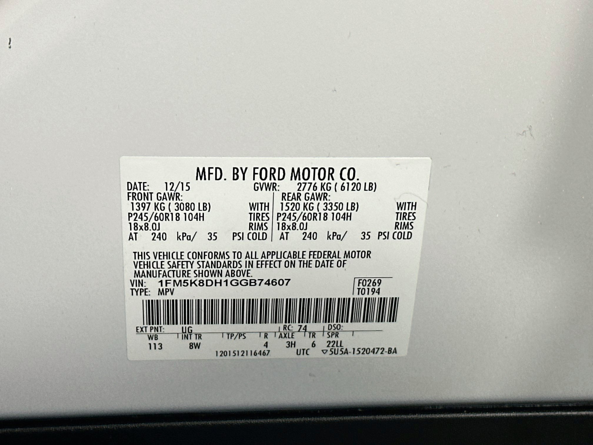 Used 2016 Ford Explorer XLT w/ Equipment Group 201A AWD/4WD image 12