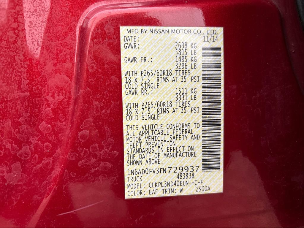 Used 2015 Nissan Frontier SL image 16