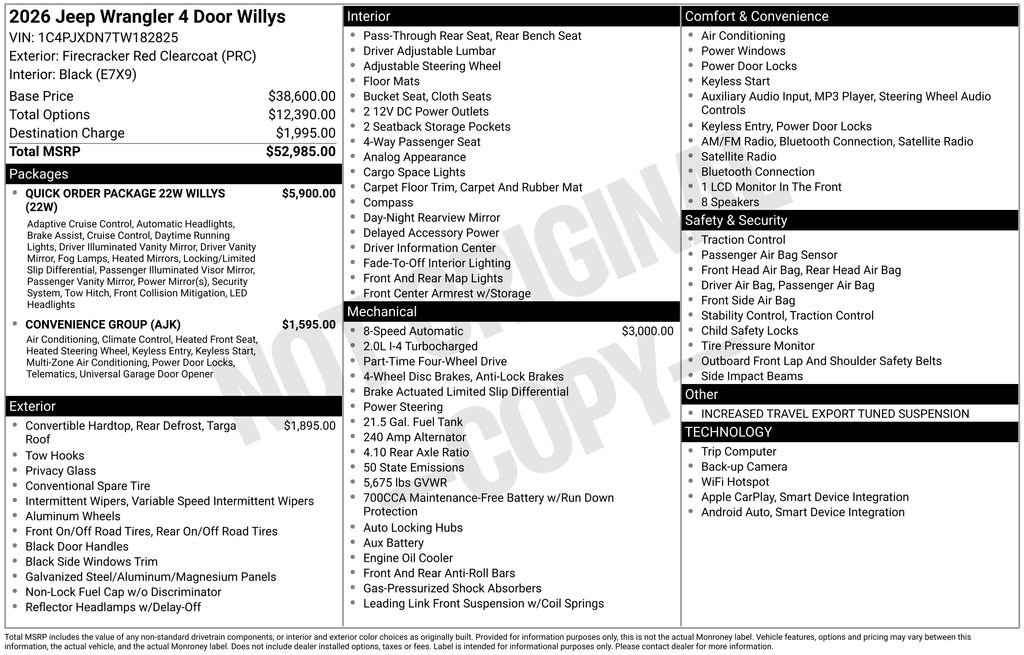 New 2026 Jeep Wrangler Willys image 3