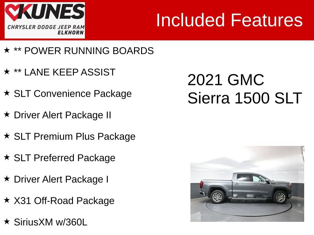 Used 2021 GMC Sierra 1500 SLT w/ SLT Premium Plus Package AWD/4WD image 4