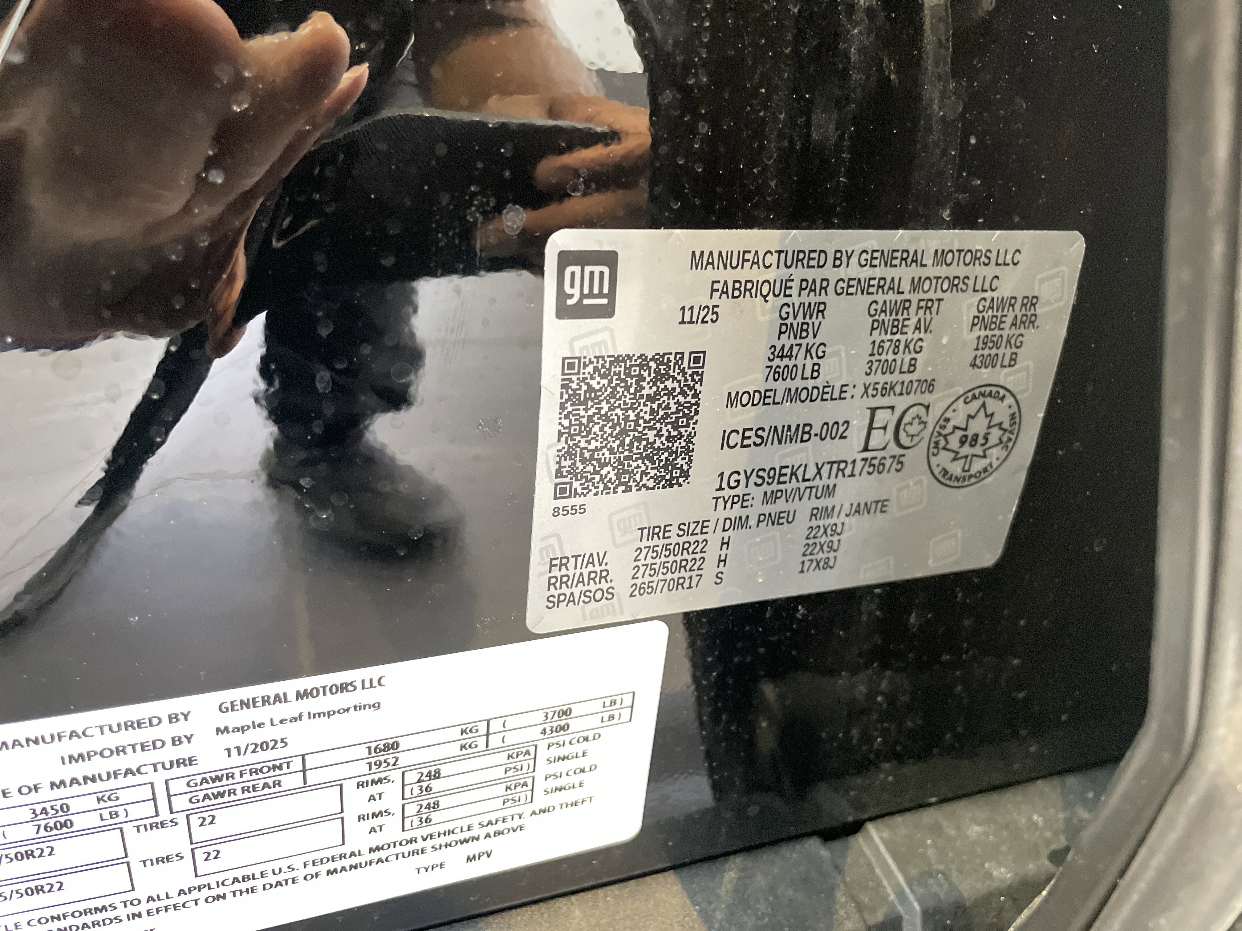 Used 2026 Cadillac Escalade Sport w/ LPO, ONYX Package image 50