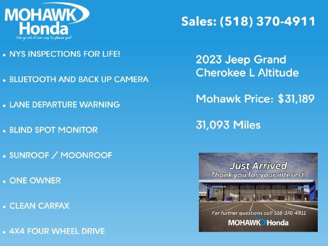 Used 2023 Jeep Grand Cherokee L Laredo AWD/4WD image 2