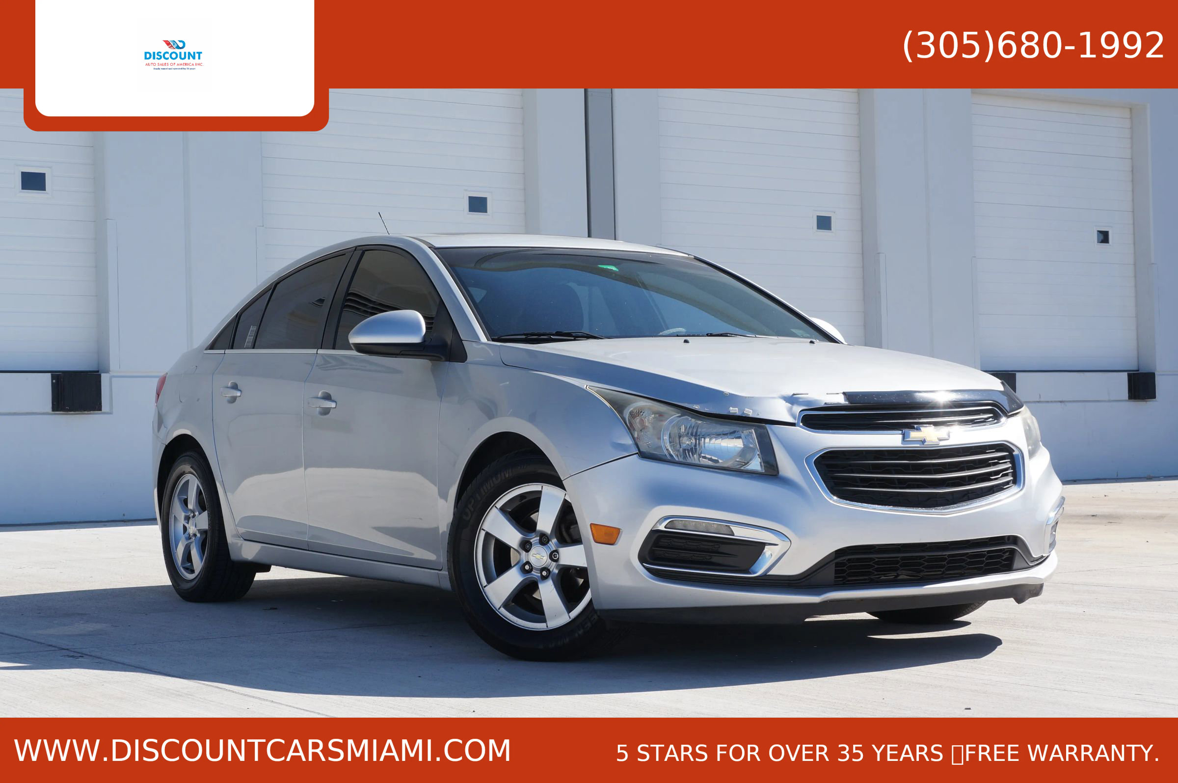 Used 2015 Chevrolet Cruze LT w/ Sun And Sound Package image 1