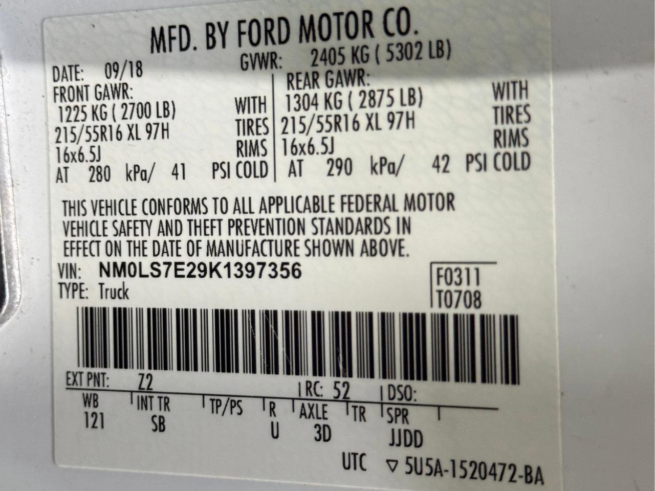 Used 2019 Ford Transit Connect XL image 48