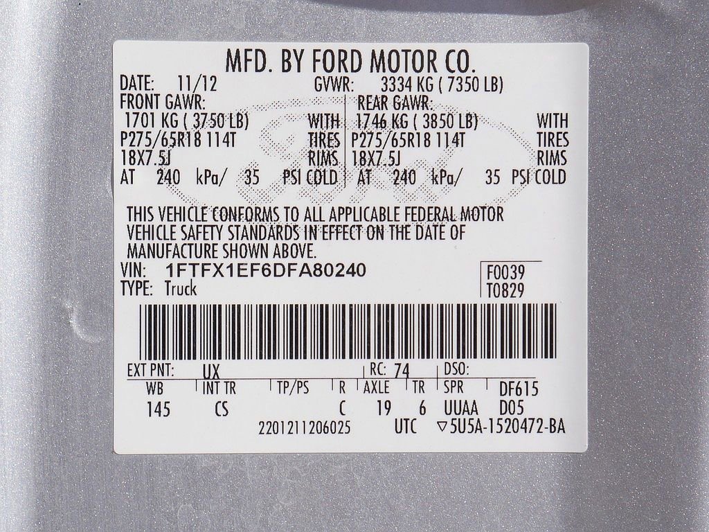 Used 2013 Ford F150 STX w/ Mid Equipment Group AWD/4WD image 53