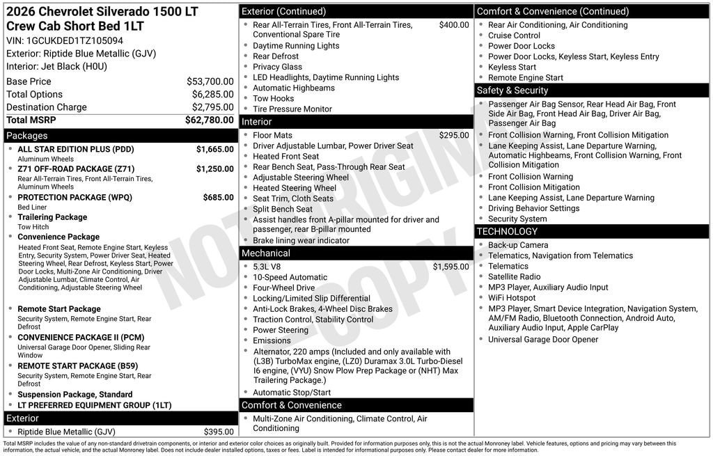 Used 2026 Chevrolet Silverado 1500 LT w/ All Star Edition Plus AWD/4WD image 11