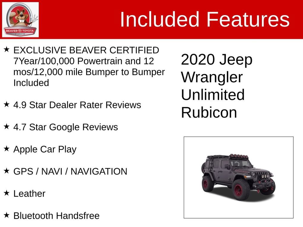 Used 2020 Jeep Wrangler Unlimited Rubicon AWD/4WD image 4