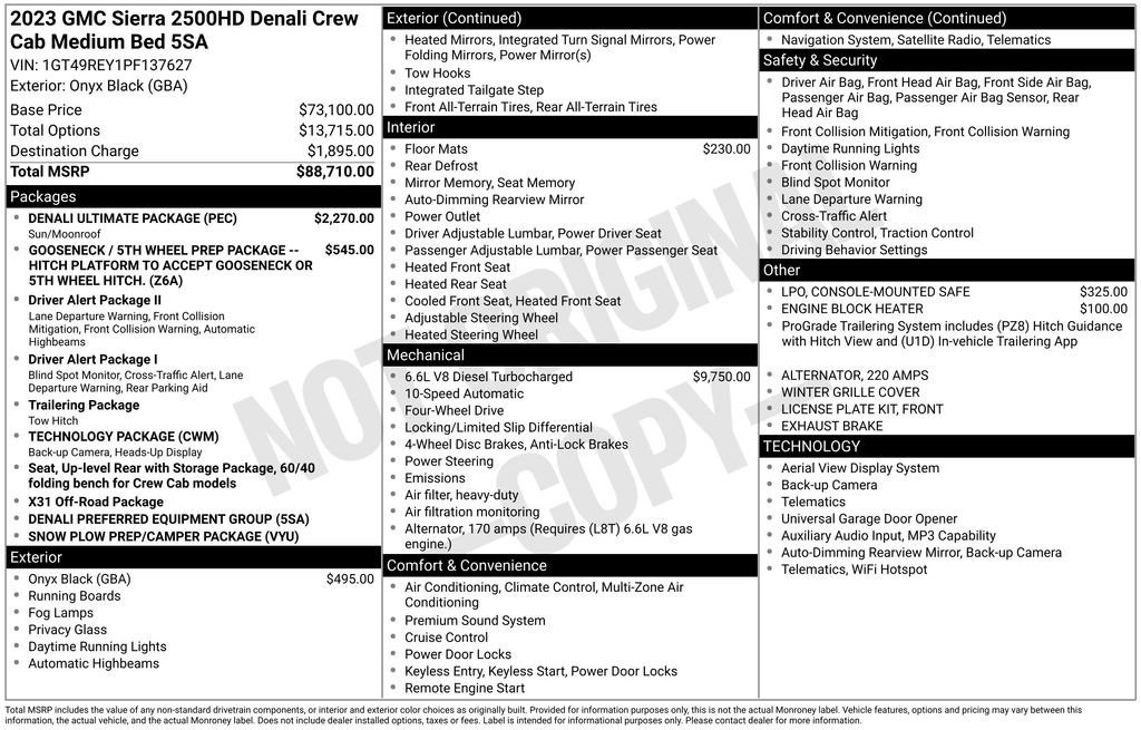 Used 2023 GMC Sierra 2500 Denali w/ Denali Ultimate Package AWD/4WD image 2
