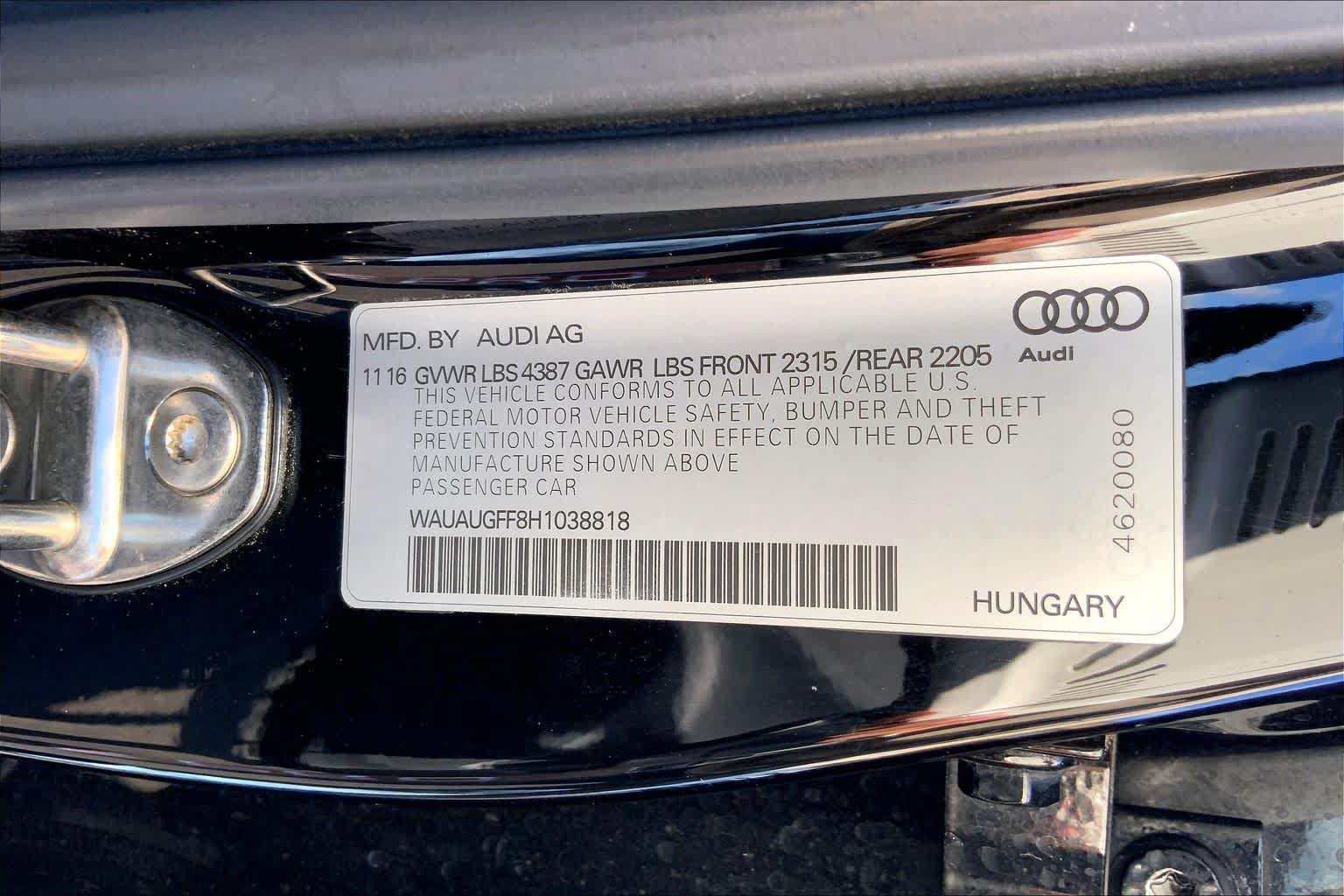 Used 2017 Audi A3 2.0T Premium w/ Convenience Package FWD image 20