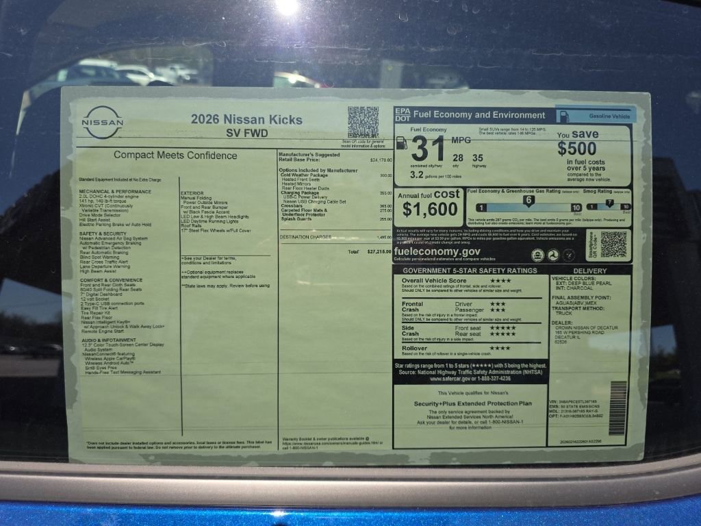 New 2026 Nissan Kicks SV image 10