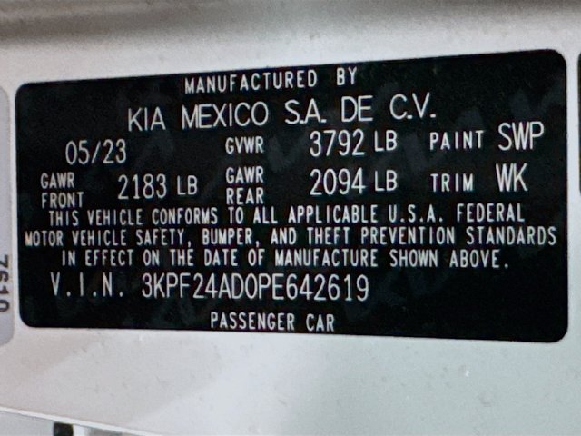 Certified 2023 Kia Forte LXS w/ LXS Technology Package FWD image 30