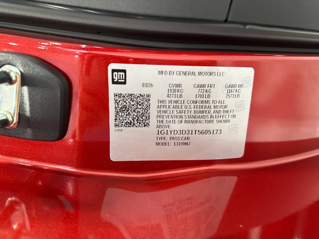 New 2026 Chevrolet Corvette Z06 w/ Chrome Exterior Badge Package RWD image 29