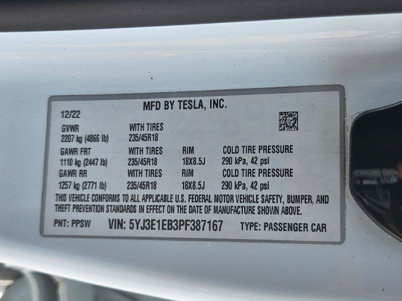 Used 2023 Tesla Model 3 Long Range AWD/4WD image 34