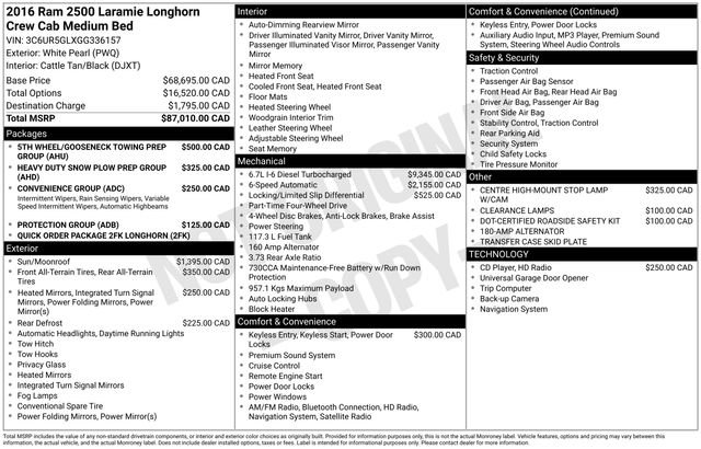 Used 2016 RAM 2500 Longhorn image 2