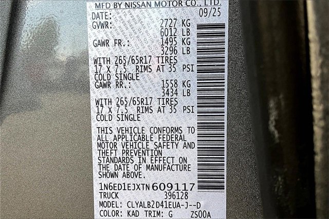 New 2026 Nissan Frontier SV w/ Tow Package image 8