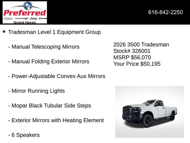 New 2026 RAM 3500 Tradesman image 24