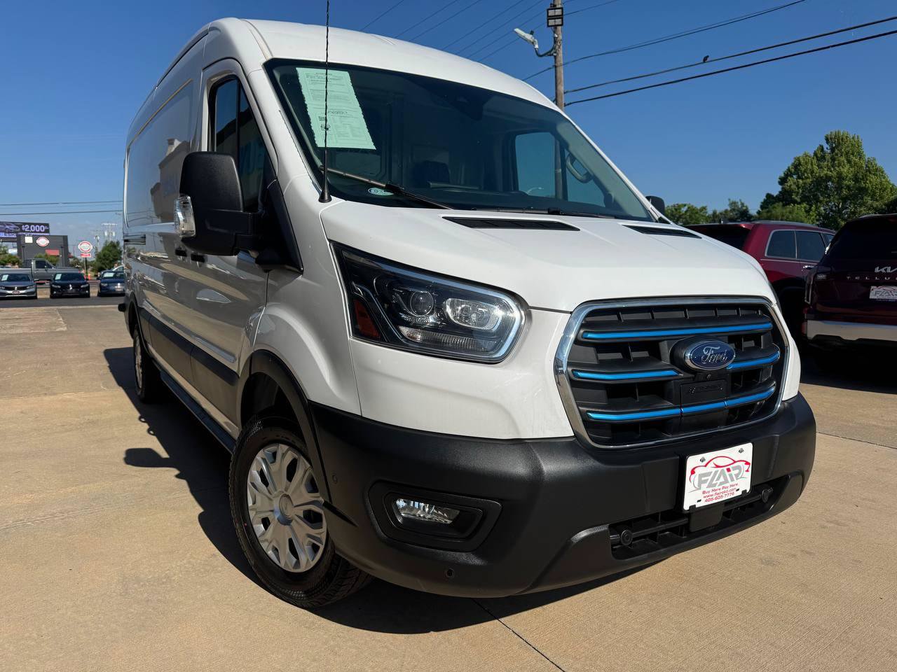 Used 2022 Ford E-Transit Medium Roof w/ Load Area Protection Package RWD image 1