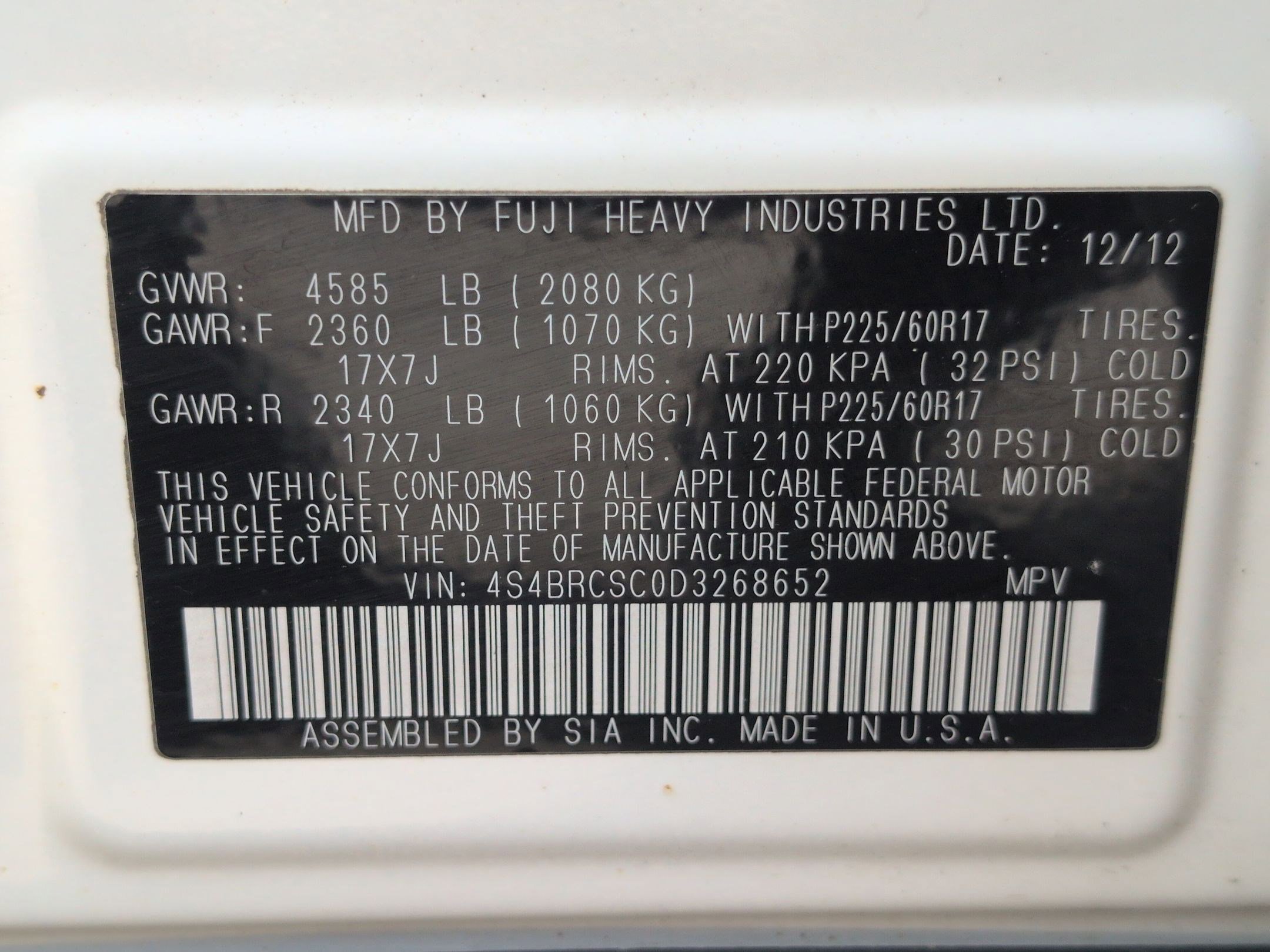 Used 2013 Subaru Outback 2.5i Limited image 36