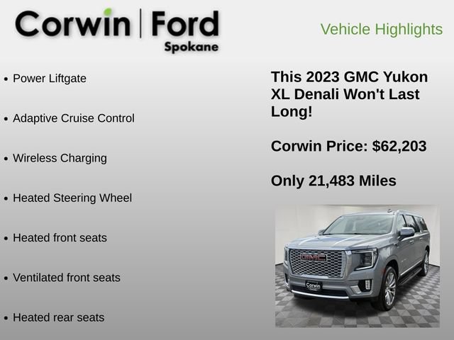 Used 2023 GMC Yukon XL Denali w/ Advanced Technology Package AWD/4WD image 12